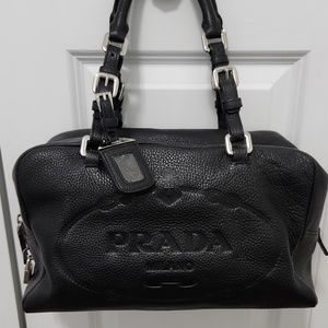 PRADA - Black (Nero) Tessuto Satchel